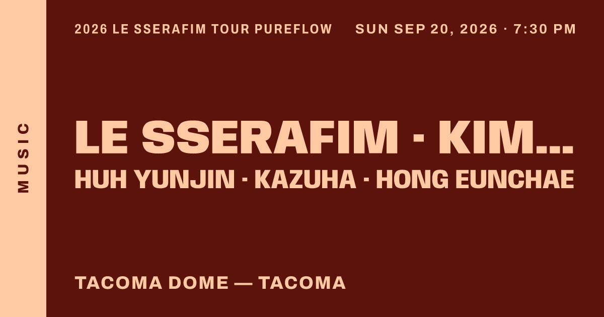 2026 LE SSERAFIM TOUR PUREFLOW