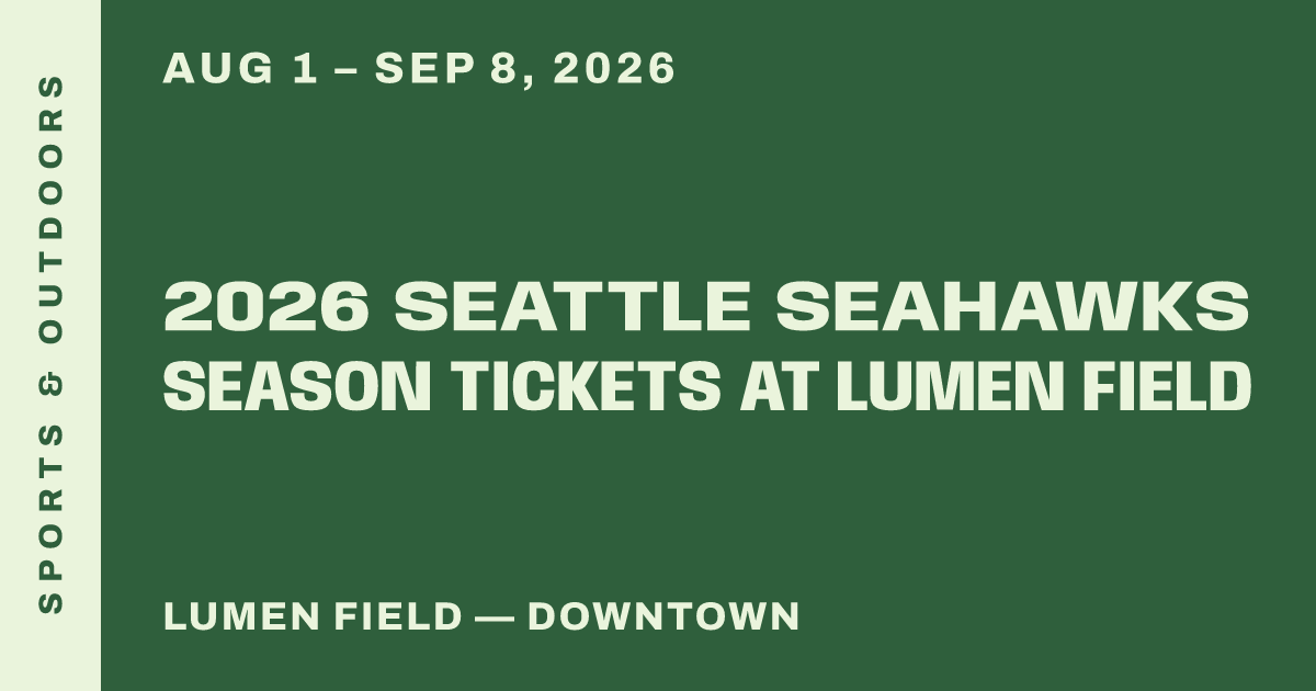 2026 Seattle Seahawks Season Tickets at Lumen Field
