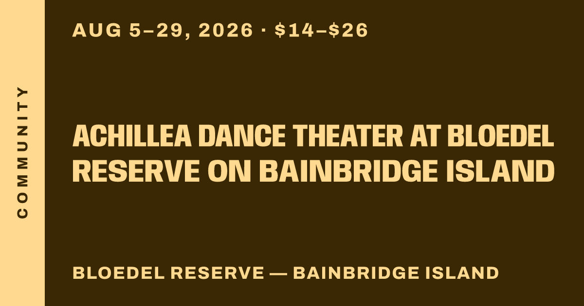 Achillea Dance Theater at Bloedel Reserve on Bainbridge Island