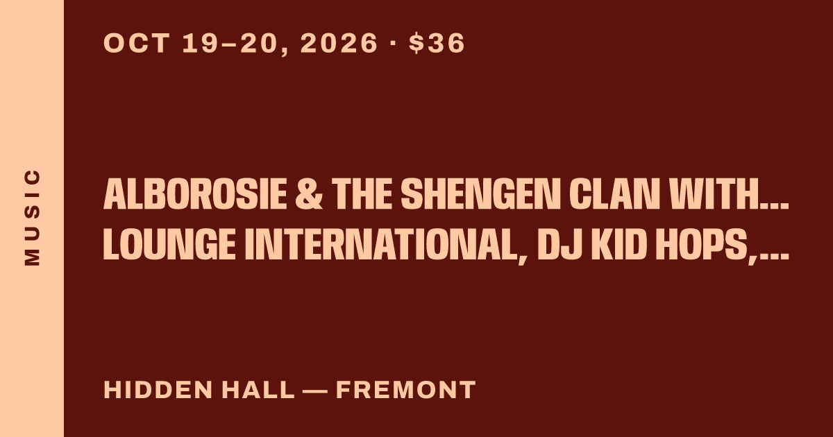 Alborosie & The Shengen Clan with Dub Lounge International, DJ Kid Hops, KEXP