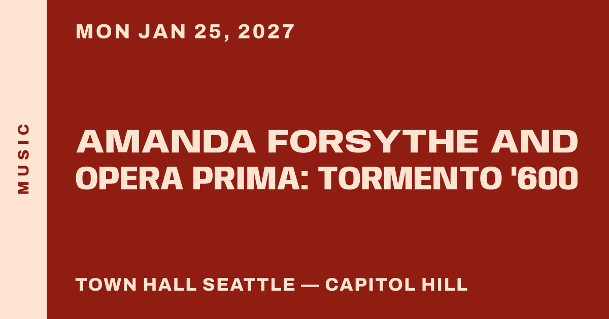 Amanda Forsythe and Opera Prima: Tormento '600