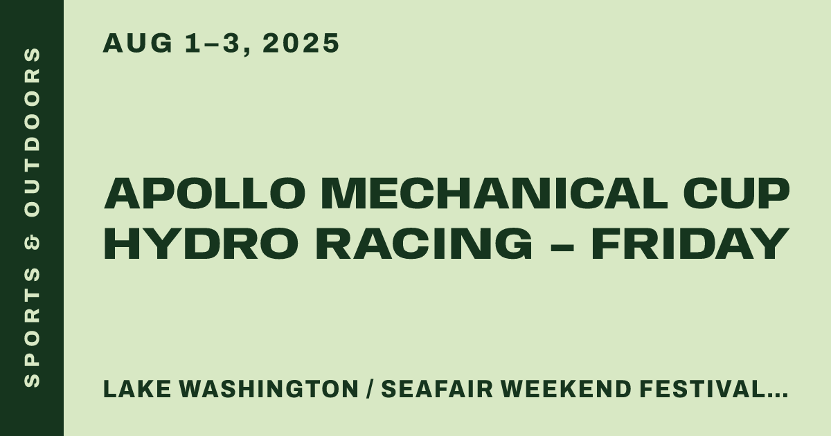 Apollo Mechanical Cup Hydro Racing - Friday