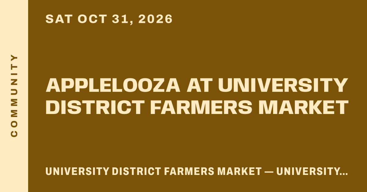 Applelooza at University District Farmers Market