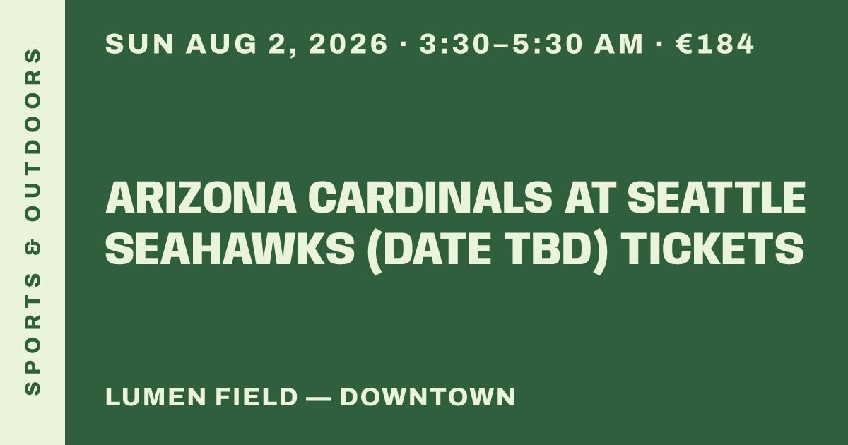 Arizona Cardinals at Seattle Seahawks (Date TBD) Tickets