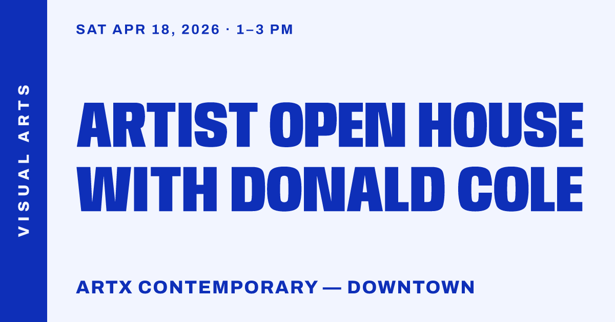 Artist Open House with Donald Cole