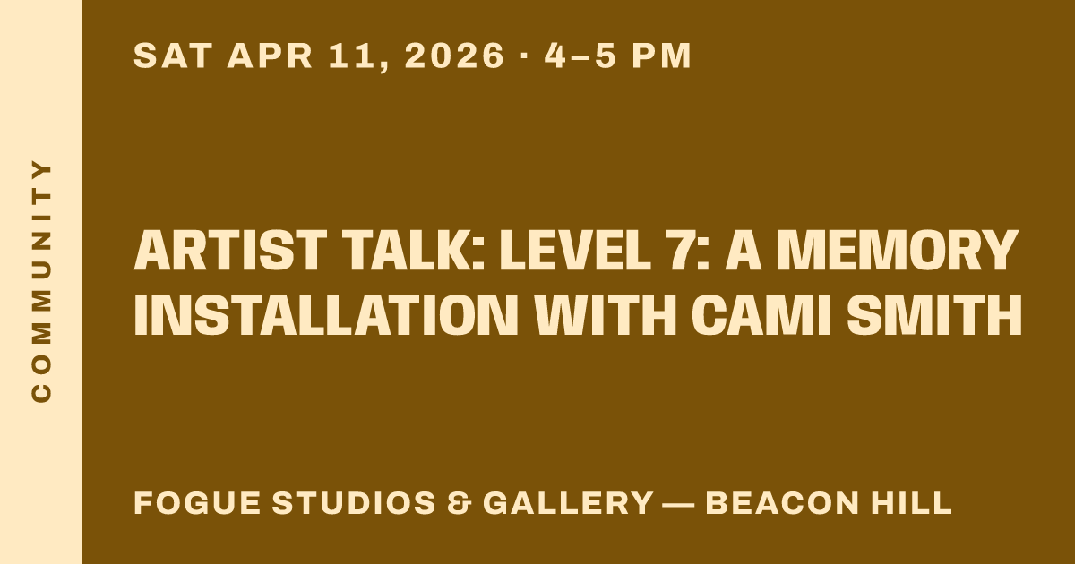 Artist Talk: Level 7: A Memory Installation with Cami Smith