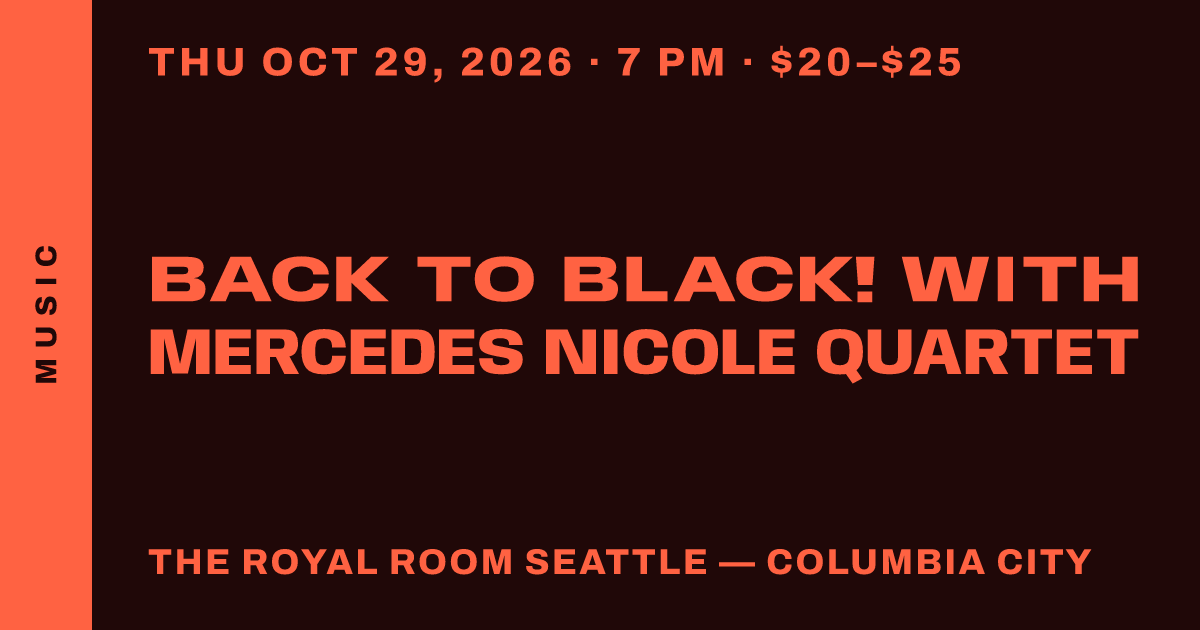 BACK TO BLACK! with Mercedes Nicole Quartet