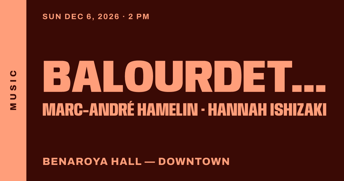 Balourdet Quartet & Marc-André Hamelin