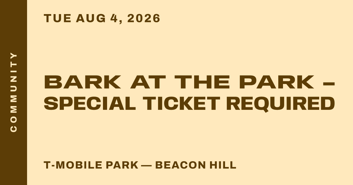 Bark at the Park - Special Ticket Required