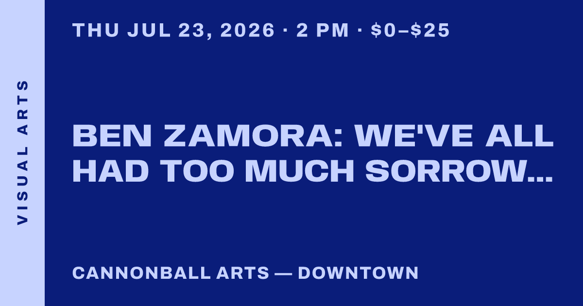 Ben Zamora: We've All Had Too Much Sorrow...
