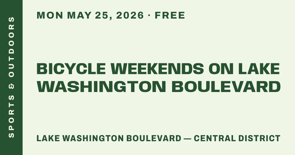 Bicycle Weekends on Lake Washington Boulevard