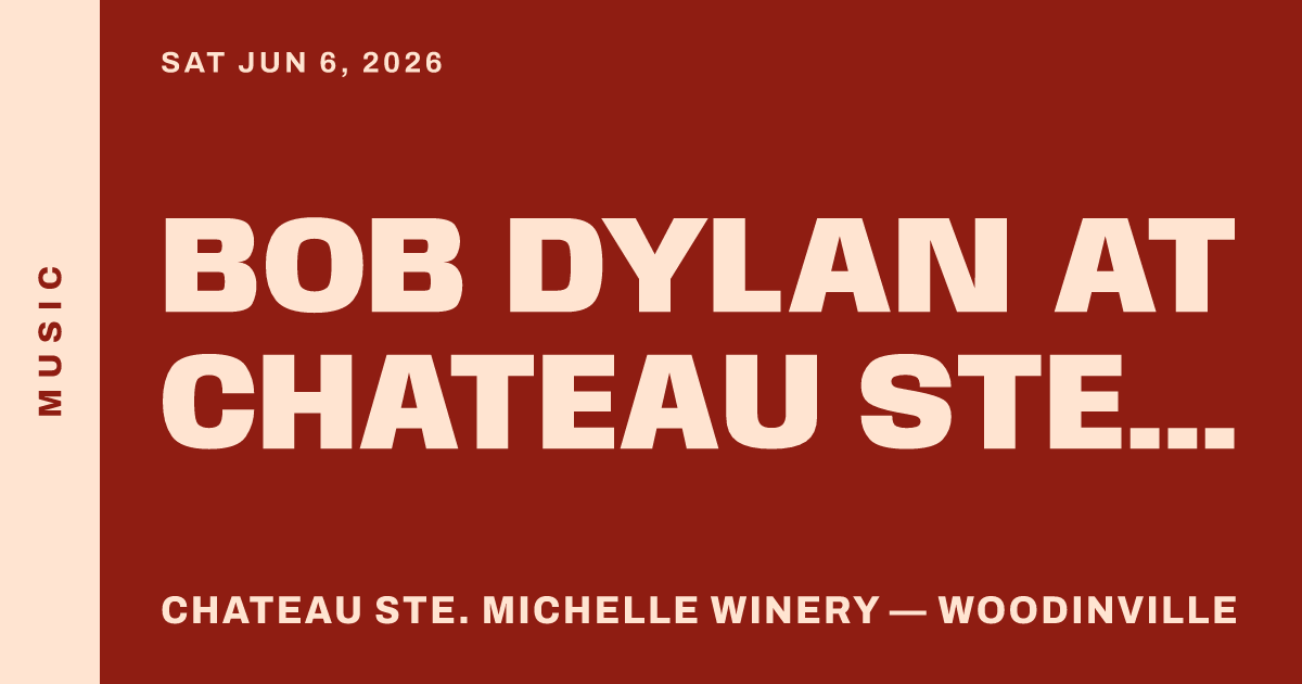 Bob Dylan at Chateau Ste Michelle