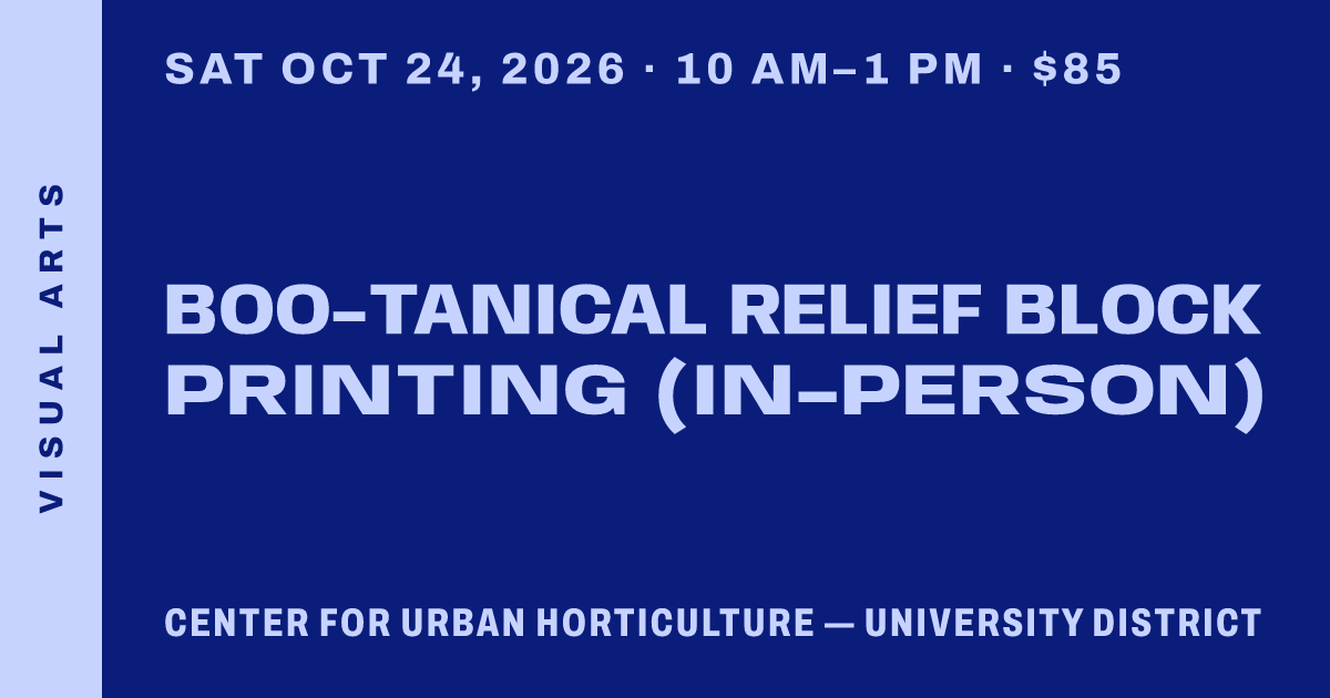 Boo-tanical Relief Block Printing (in-person)