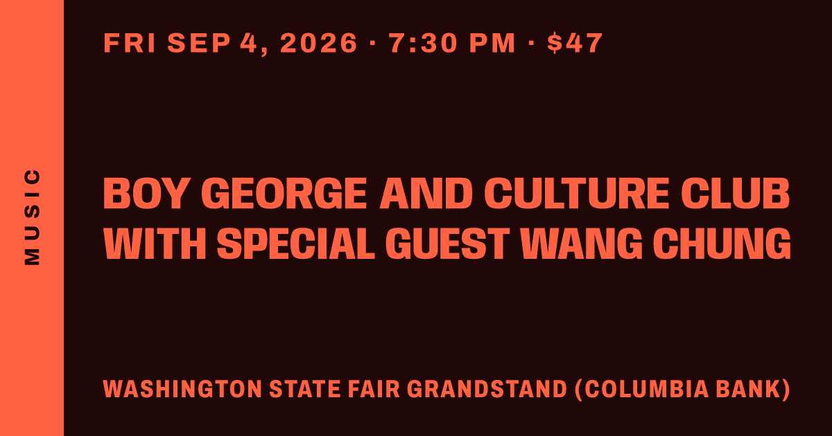 Boy George and Culture Club with special guest Wang Chung