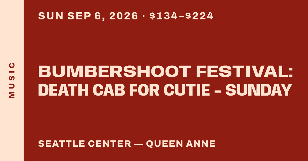 Bumbershoot Festival: Death Cab For Cutie - Sunday