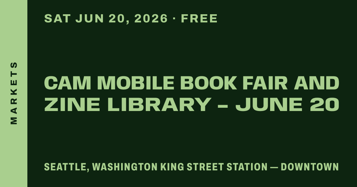 CAM Mobile Book Fair and Zine Library - June 20