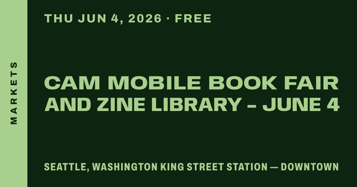 CAM Mobile Book Fair and Zine Library - June 4