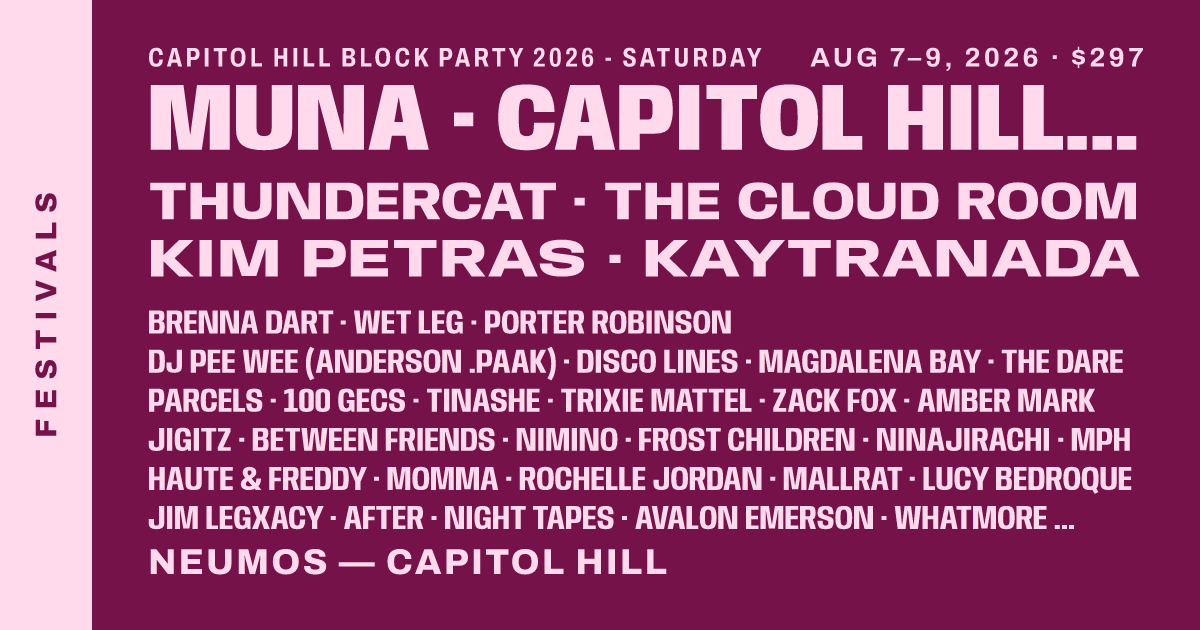 Capitol Hill Block Party 2026 - Saturday