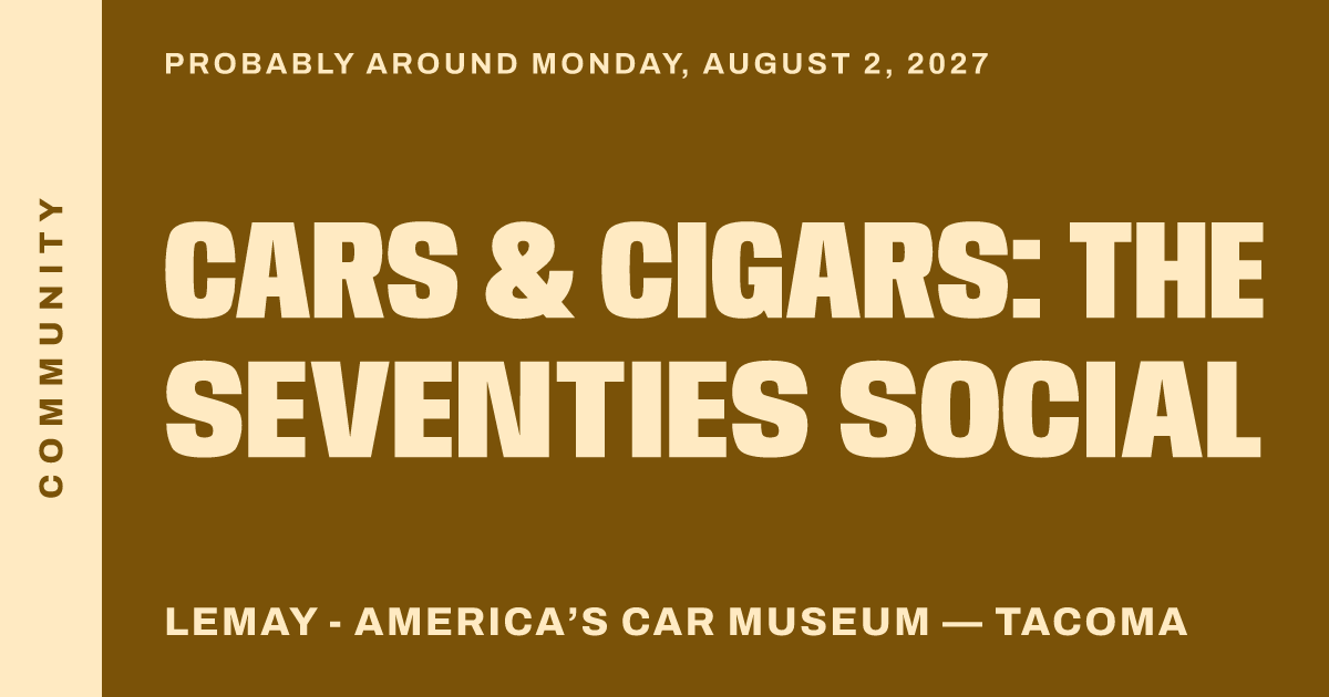 Cars & Cigars: The Seventies Social