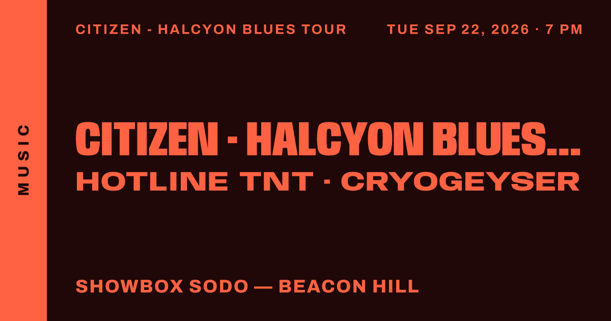 Citizen - Halcyon Blues Tour
