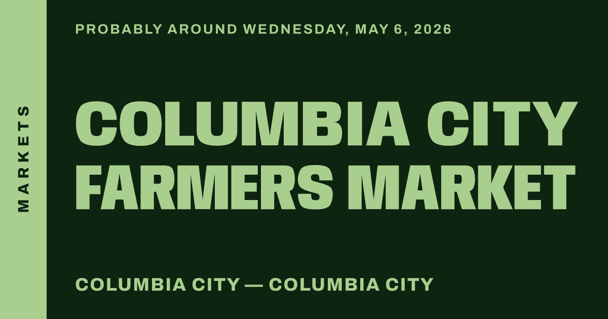 Columbia City farmers market