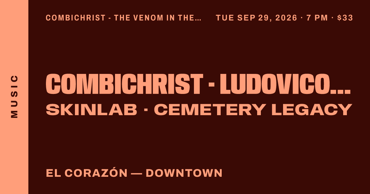 Combichrist - The Venom In The Mouth Of God Tour