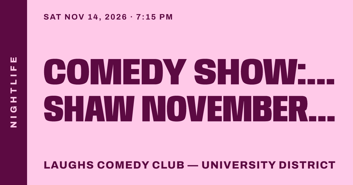 Comedy Show: Heather Shaw November 14th