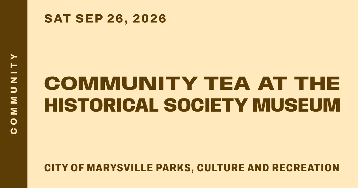 Community Tea at the Historical Society Museum