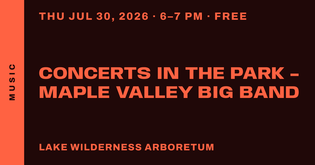 Concerts In The Park - Maple Valley Big Band