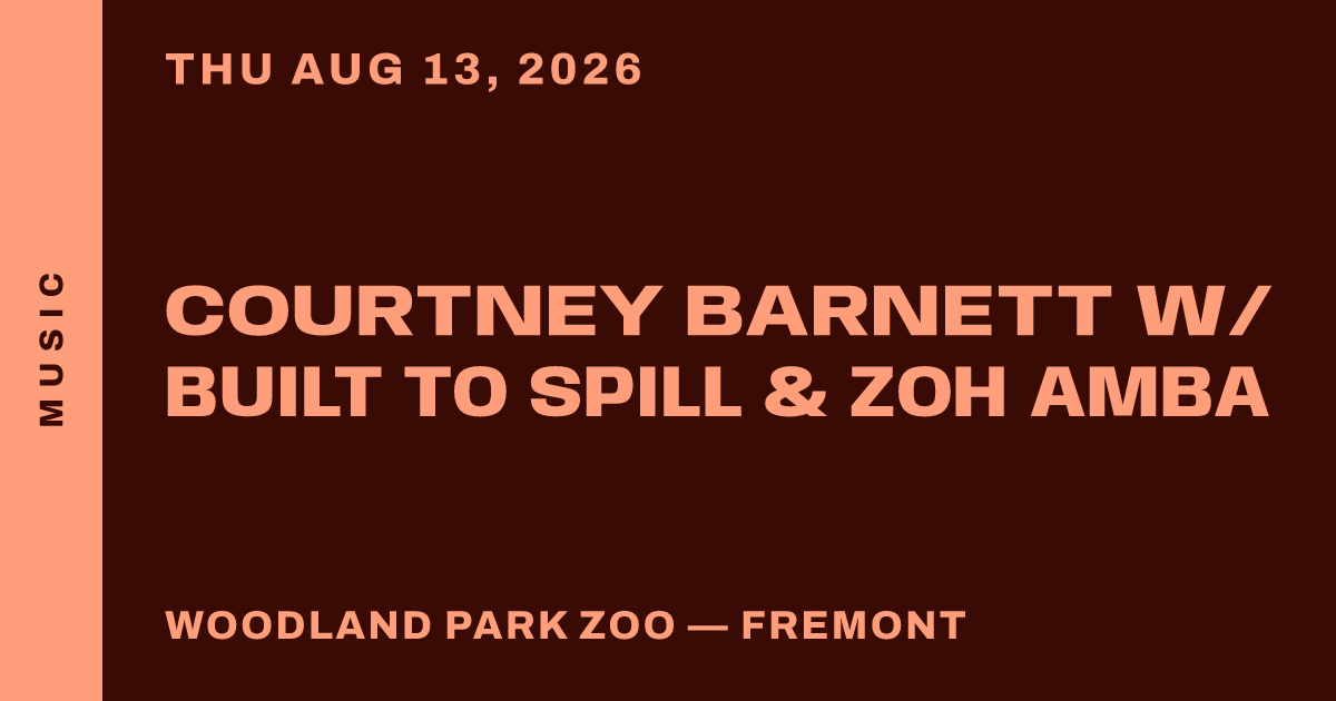 Courtney Barnett w/ Built to Spill & Zoh Amba