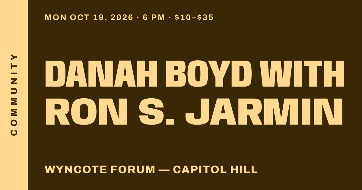 danah boyd with Ron S. Jarmin