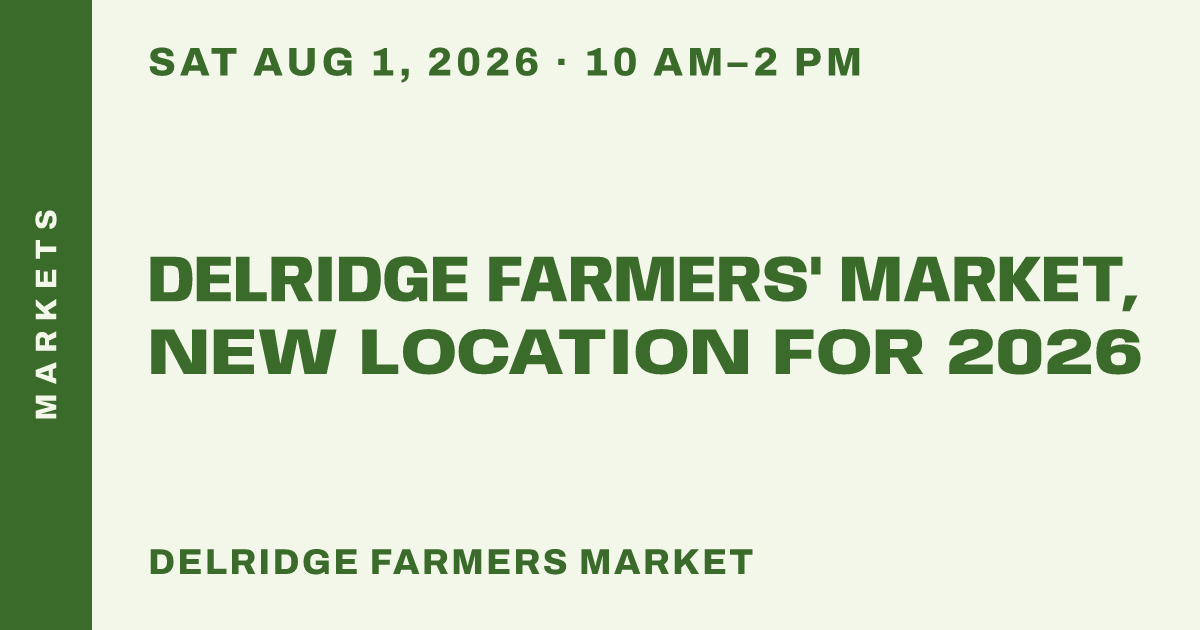 Delridge Farmers' Market, new location for 2026
