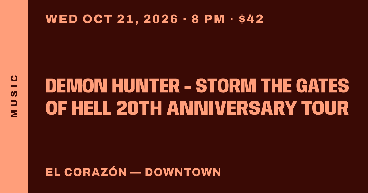 Demon Hunter - Storm The Gates Of Hell 20th Anniversary Tour