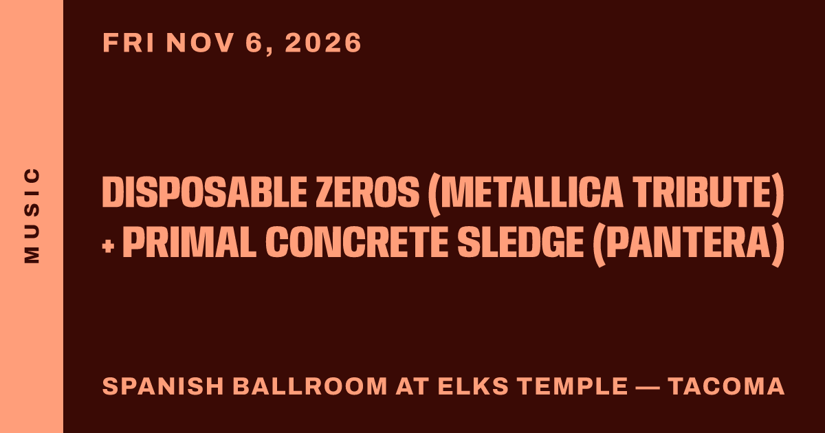 Disposable Zeros (Metallica tribute) + Primal Concrete Sledge (Pantera)