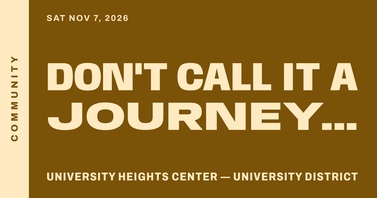 Don't Call It a Journey — UHeights