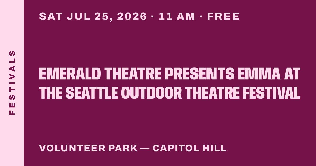 Emerald Theatre presents EMMA at the Seattle Outdoor Theatre Festival