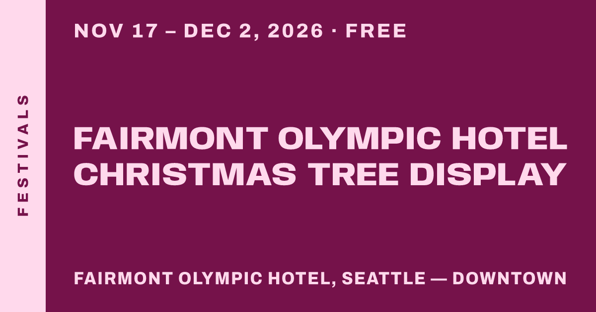 Fairmont Olympic Hotel Christmas Tree Display