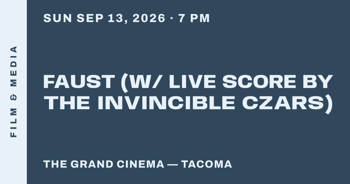 Faust (w/ Live Score by The Invincible Czars)
