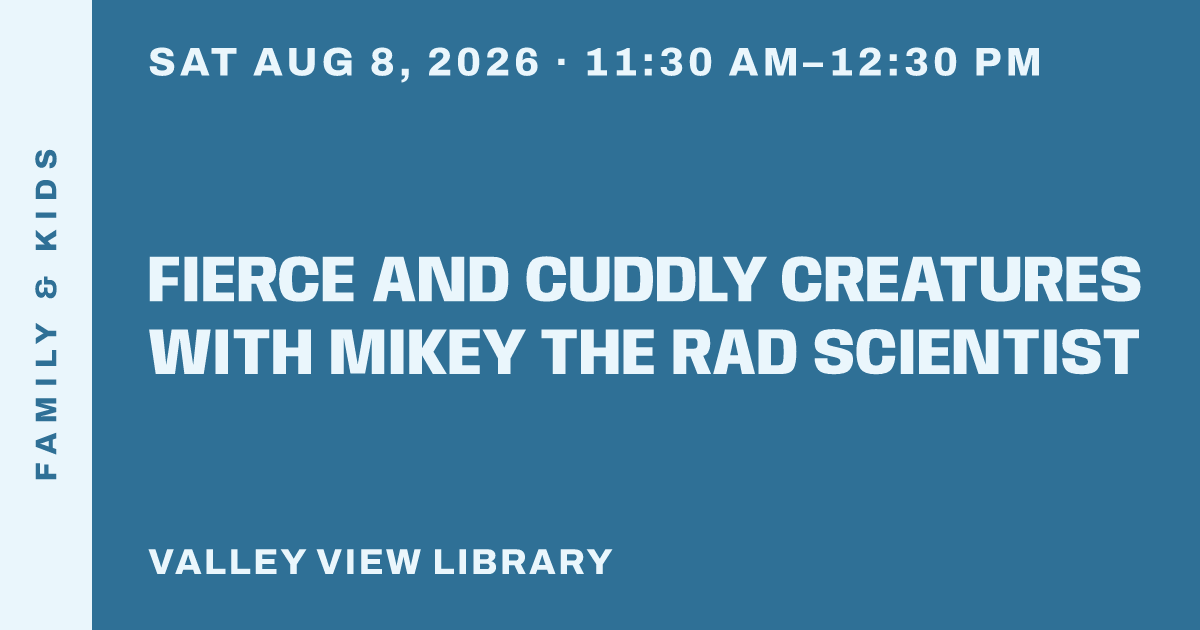 Fierce and Cuddly Creatures with Mikey the Rad Scientist