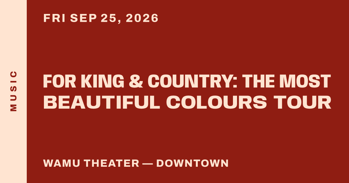 For King & Country: The Most Beautiful Colours Tour