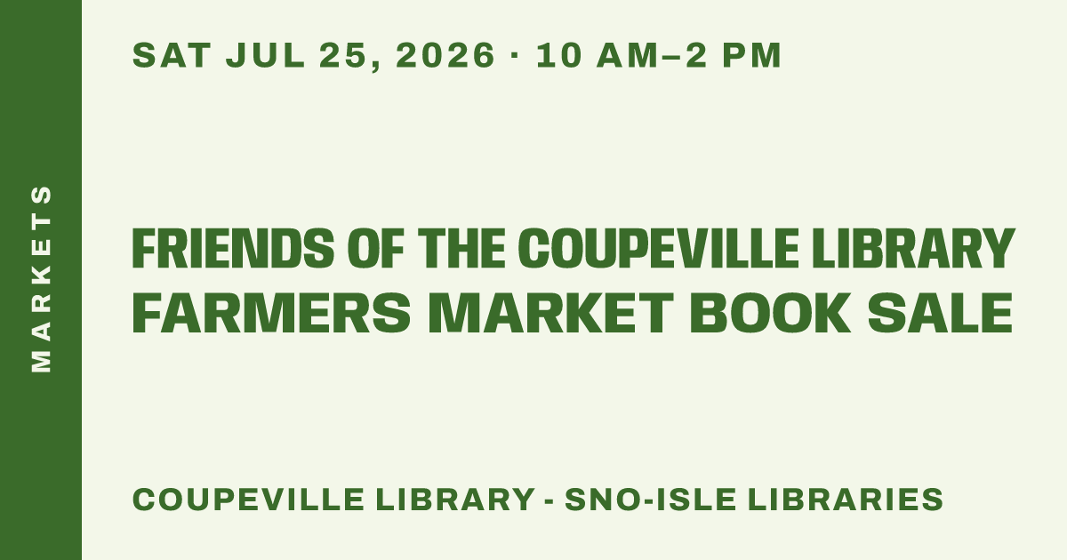 Friends of the Coupeville Library Farmers Market Book Sale