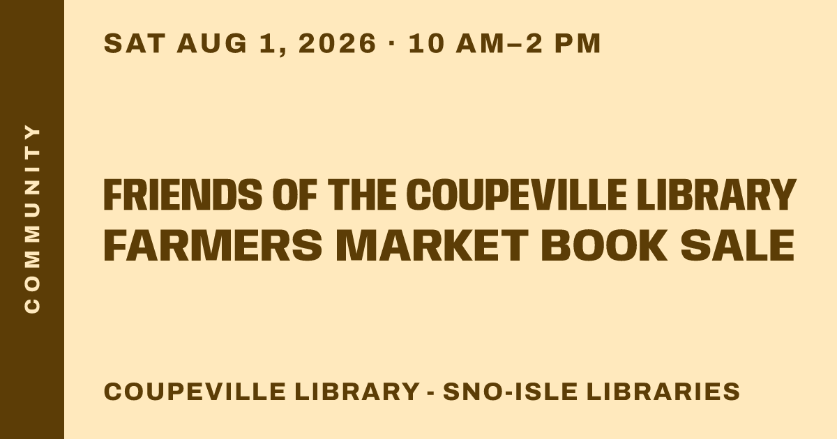 Friends of the Coupeville Library Farmers Market Book Sale