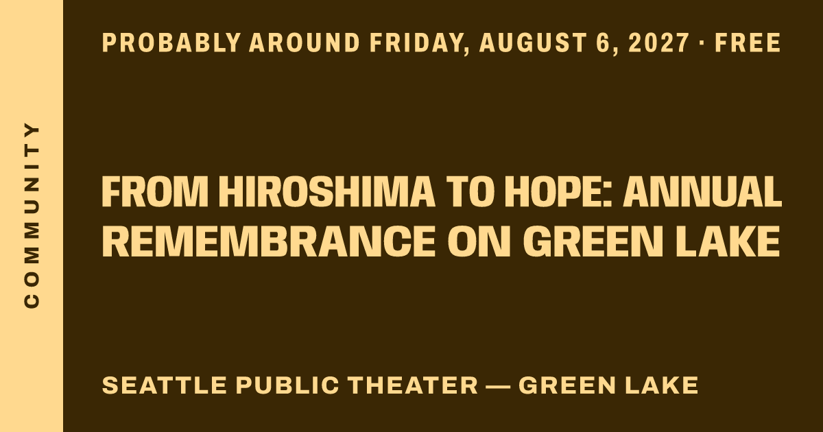 From Hiroshima to Hope: Annual Remembrance on Green Lake