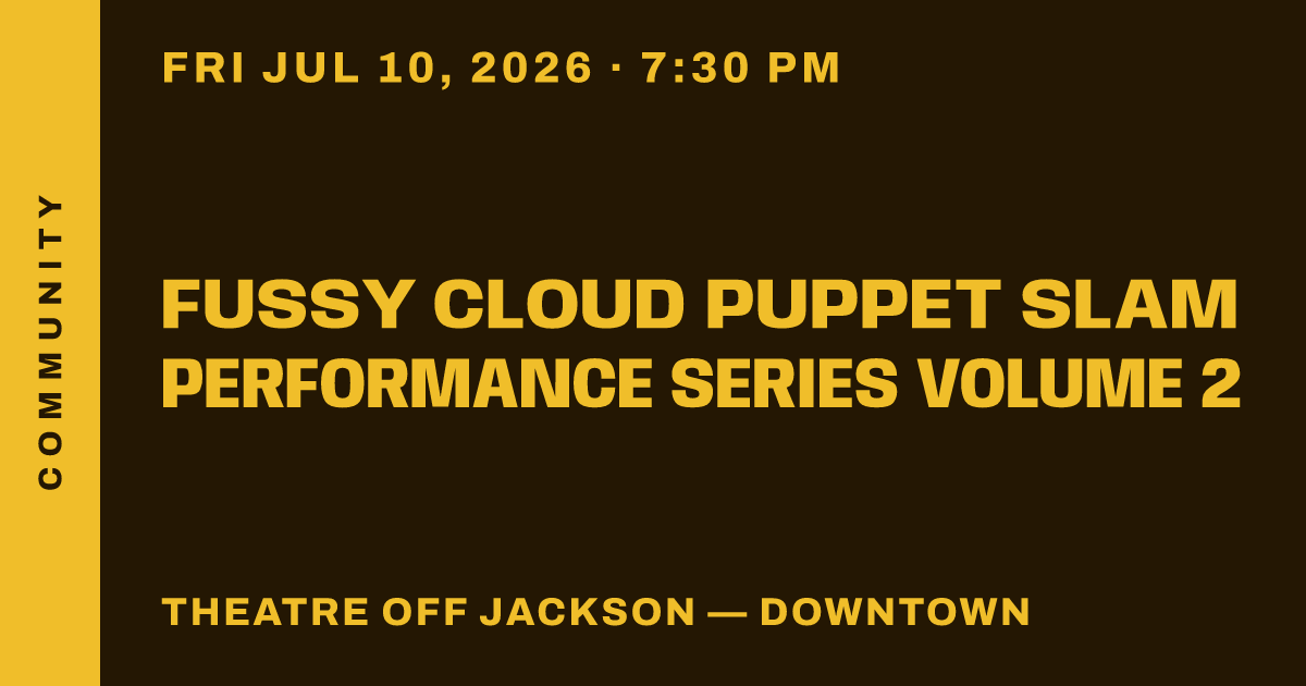 Fussy Cloud Puppet Slam Performance Series Volume 2