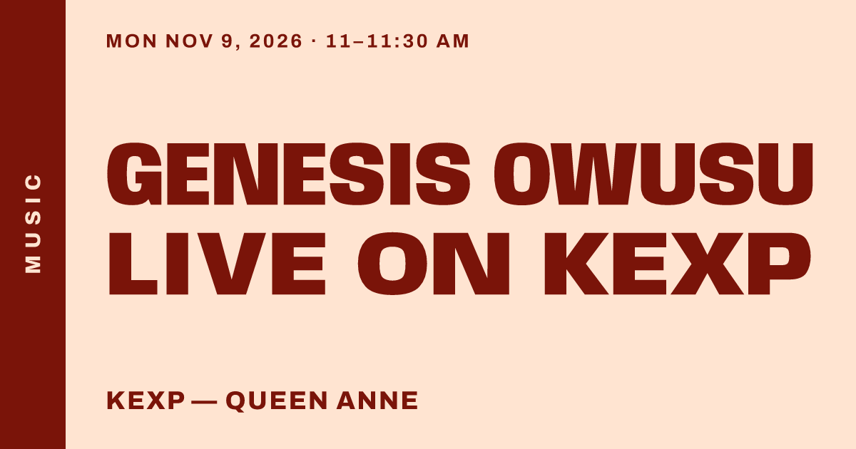 Genesis Owusu LIVE on KEXP