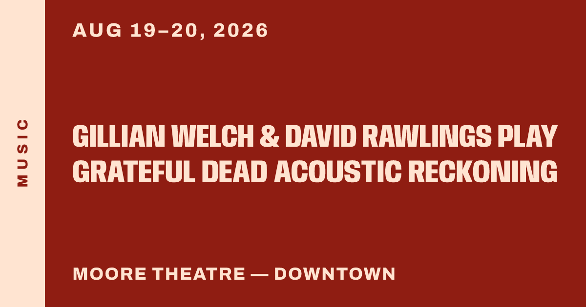 Gillian Welch & David Rawlings play Grateful Dead acoustic Reckoning