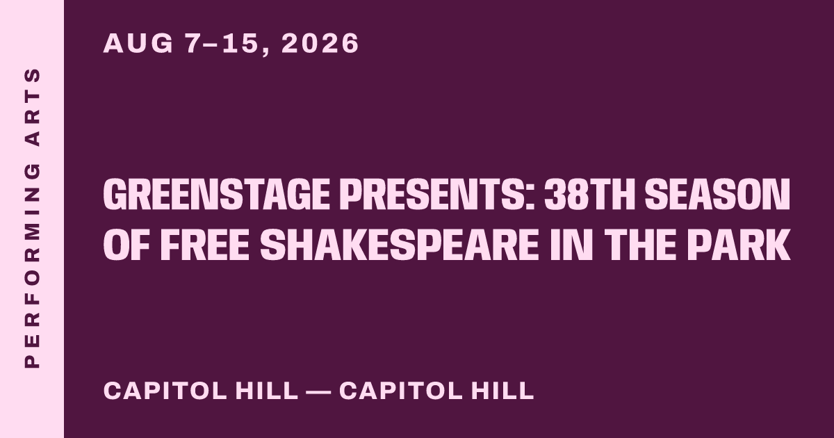 GreenStage Presents: 38th Season of Free Shakespeare in the Park