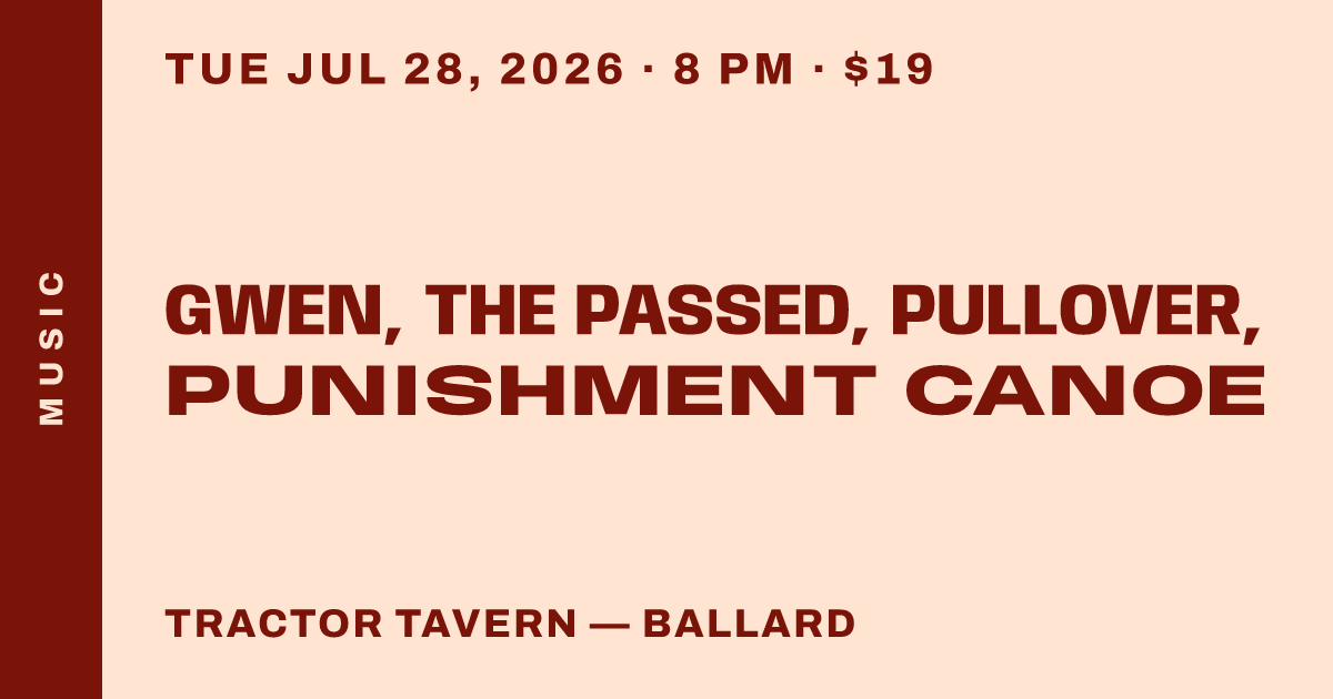 Gwen, The Passed, Pullover, Punishment Canoe