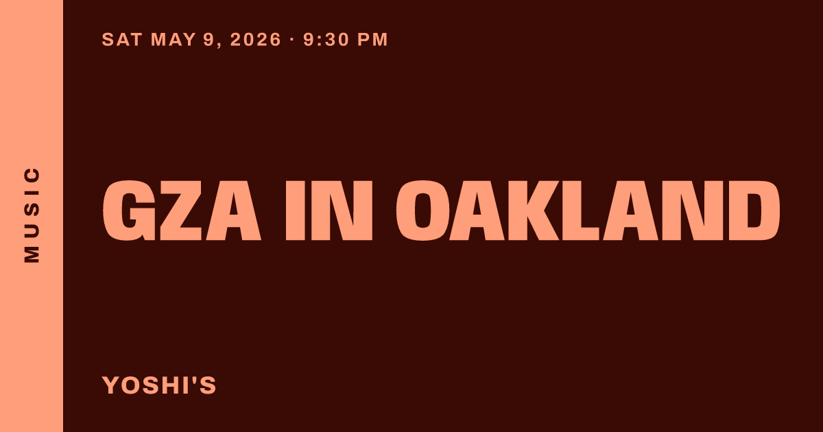 GZA in Oakland