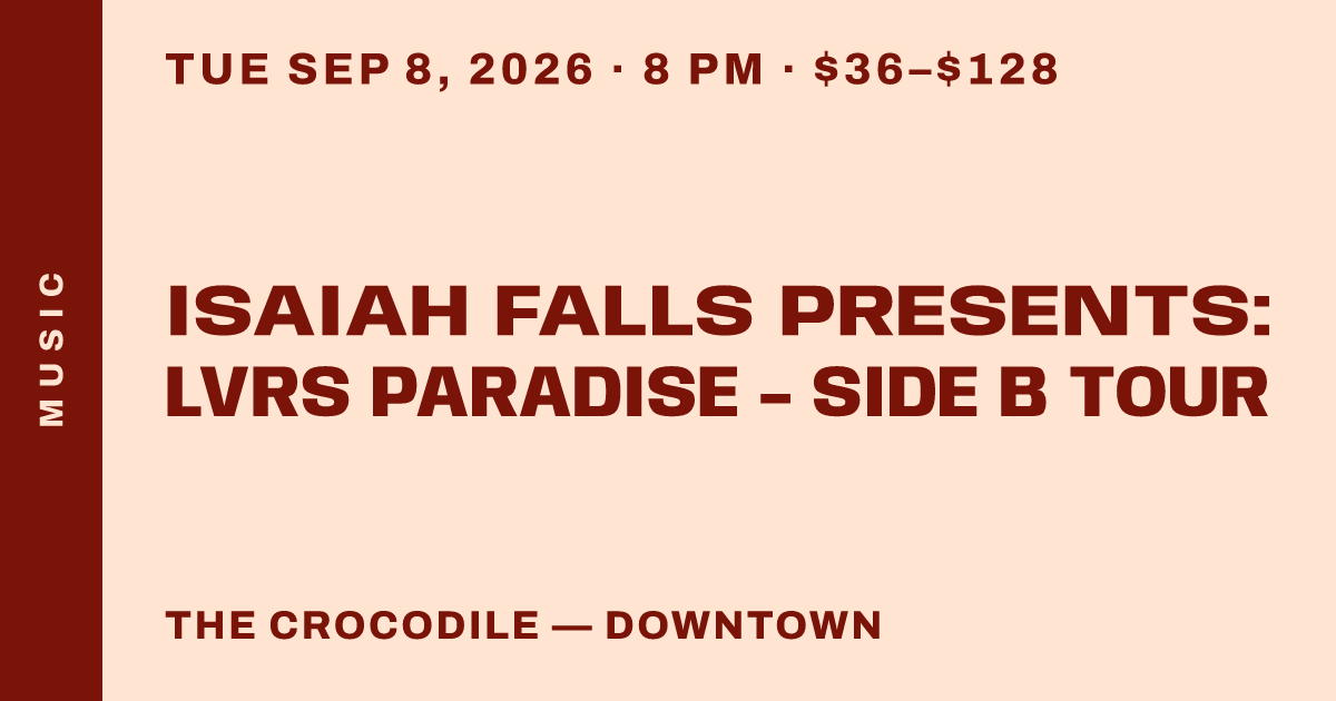 ISAIAH FALLS PRESENTS: LVRS PARADISE - SIDE B TOUR